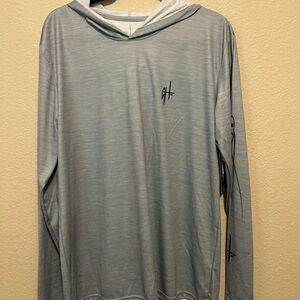 Gray Hooded Men's Shirt
